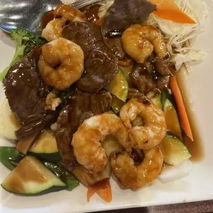 Steak &amp; Shrimp Teriyaki!!! YUM!!!