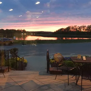 Tonight&apos;s sunset from the restaurant...sweet.