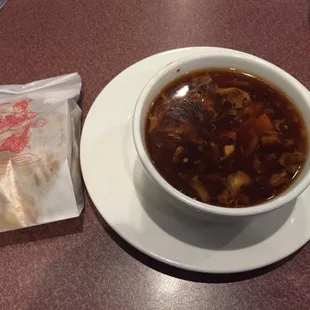 Hot &amp; Sour Soup...rich &amp; flavorful.