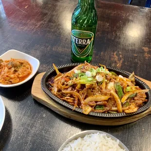 Spicy pork with Terra