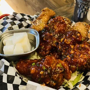 Chicken wings half/half (sweet&amp;spicy)