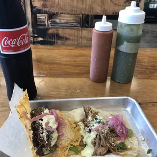 BURNT CHEESE TACOS