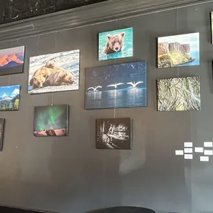 Our rotating Art wall, every 2 months an Artist will have a chance to display their work.