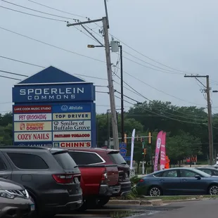 Their strip mall signage.