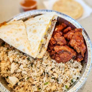 chicken wings and fried chicken, food