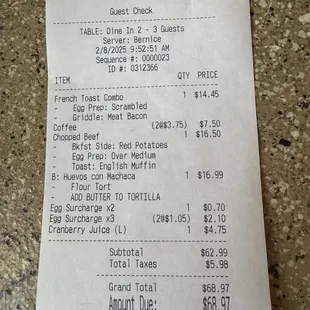 Receipt