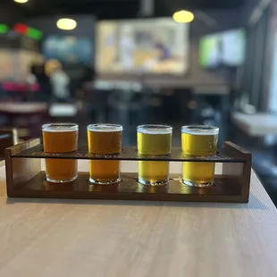 Flight of house beers
