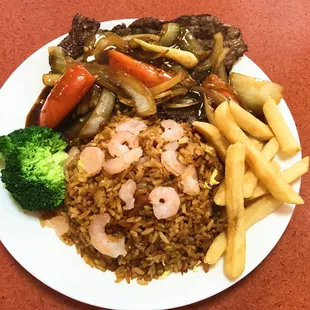 a plate of food on a table