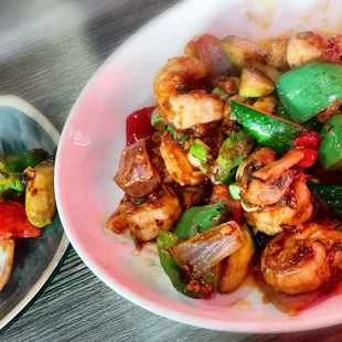 Prawn with Black Bean Sauce