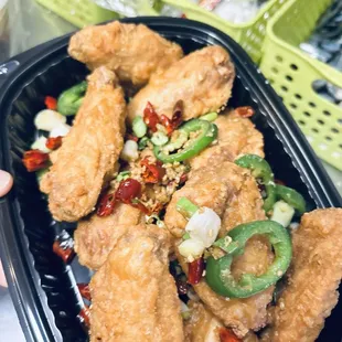 Salt&amp;Pepper Chicken Wangs