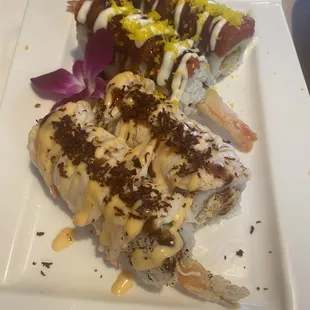 Yellow Tiger Roll and White Tiger Roll