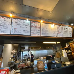 Inside and menu