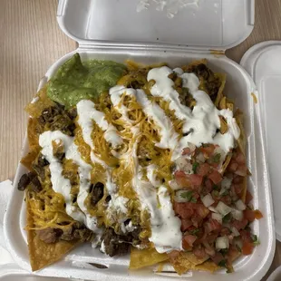 Asada nachos