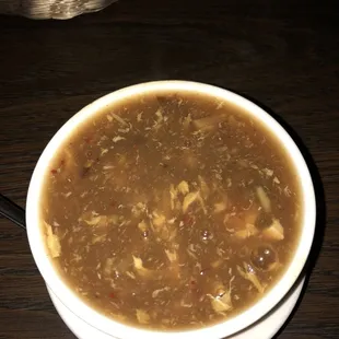 Hot and sour soup.