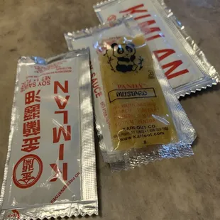 two packets of food