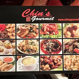 a menu for a restaurant