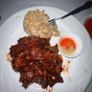 L31. Plum Tree Beef Lunch Combo