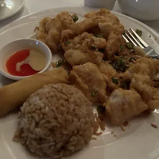 L9. Salt and Pepper Fish Fillet Lunch Combo
