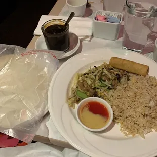 Mu Shu pork lunch special