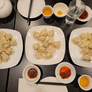 Assortment of dumplings
