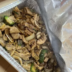 Stir fry intestines, paid $2 for &quot;extra&quot; veggies.