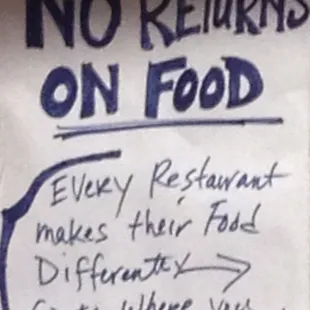 I can honestly see why they have this posted. Guess next time I&apos;ll listen/pay attention to what&apos;s posted.