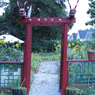 outside