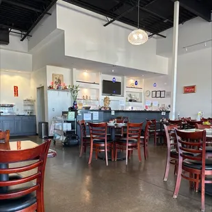 the interior of a restaurant