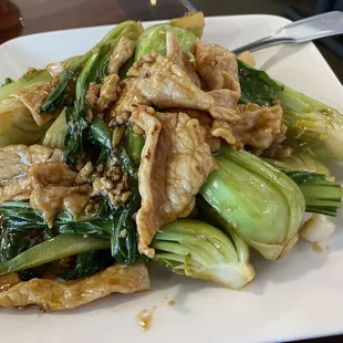 Bok chop with pork