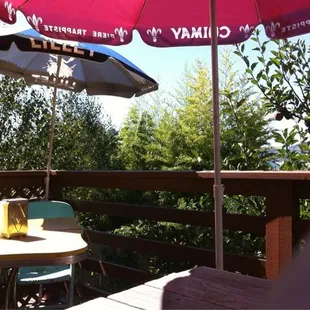 Back patio seating