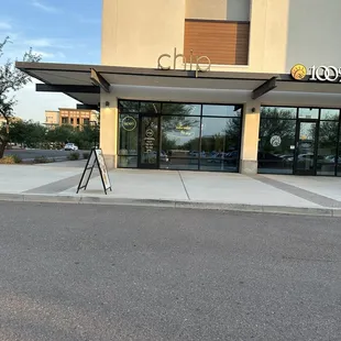 outside
