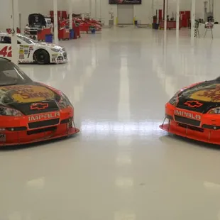 Viewing Platform allows you to see into the race shop