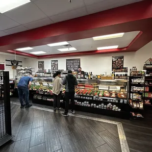 customers at the counter