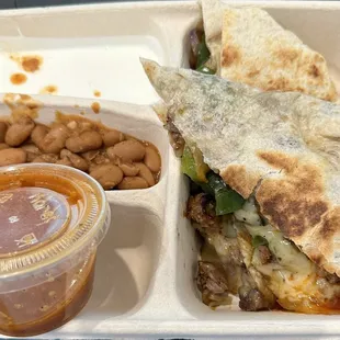 Steak fajita quesadilla