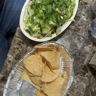 Mother's chicken &amp; steak buttock bowl with chips....
