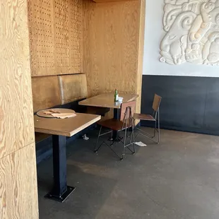 Nasty floor and tables