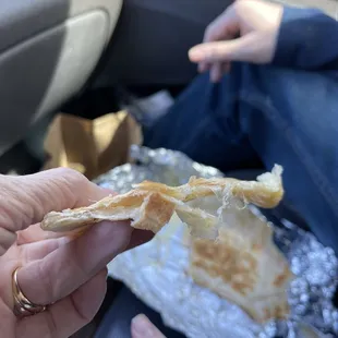 Cheese quesadilla.