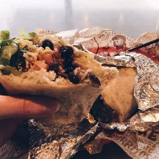 Vegetarian burrito. So good!