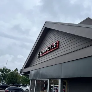 the front of the restaurant