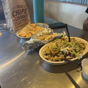 Bowl and chips