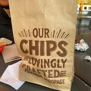 Chips and Guacamole.