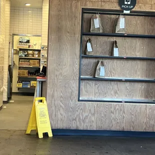 a view of the counter area