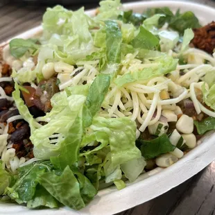 Plant-based chorizo bowl: good, but definitely add guacamole!