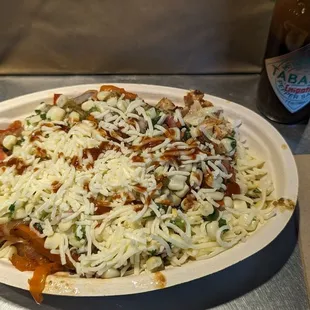 They forgot the lettuce in my chicken burrito bowl