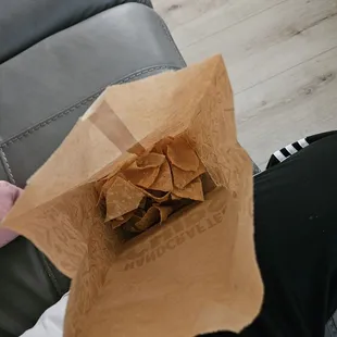 Saddest bag of chips I've ever paid for.