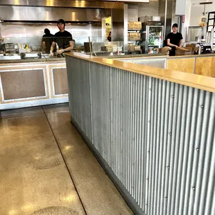 Nice clean interior of a chipotle restaurant in Lake Forest, California in Orange County, California