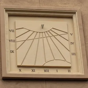 Sundial above the front door