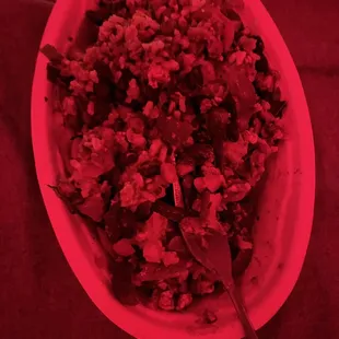 Sofritas bowl with guac