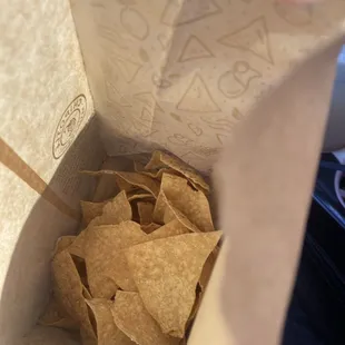 Inedible stale Chips