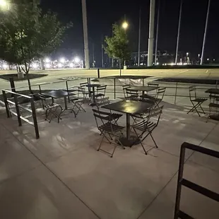 outside